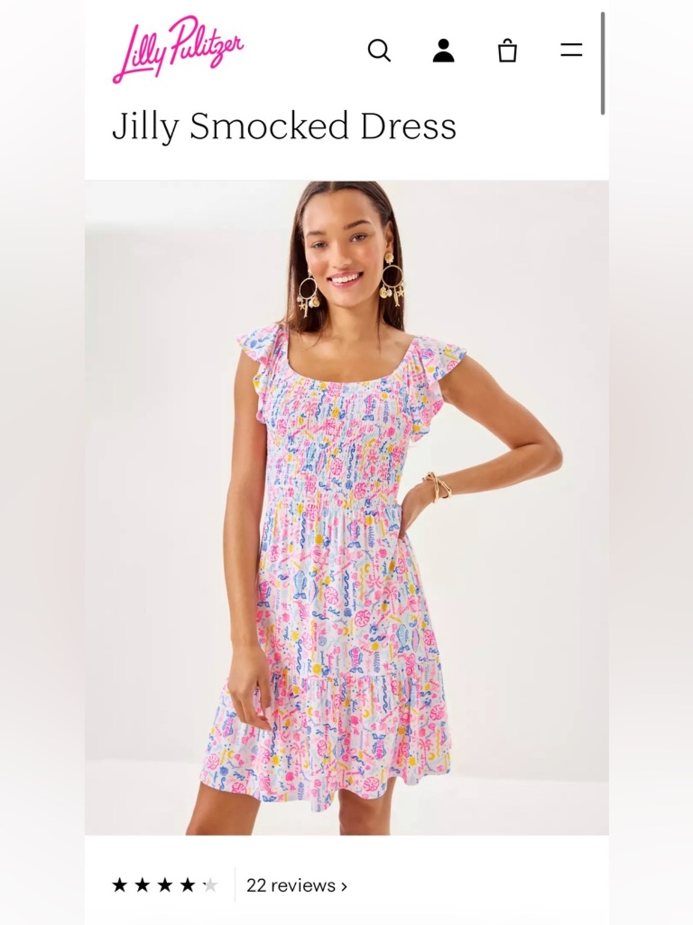 Lilly Pulitzer Jilly Smocked Dress
